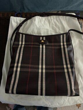 Burberry Highlands Small Shoulder Bag NWT-Mahogany AUTHENTIC